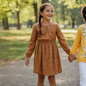 OshKosh Boho Ditsy Floral Long Sleeve Dress